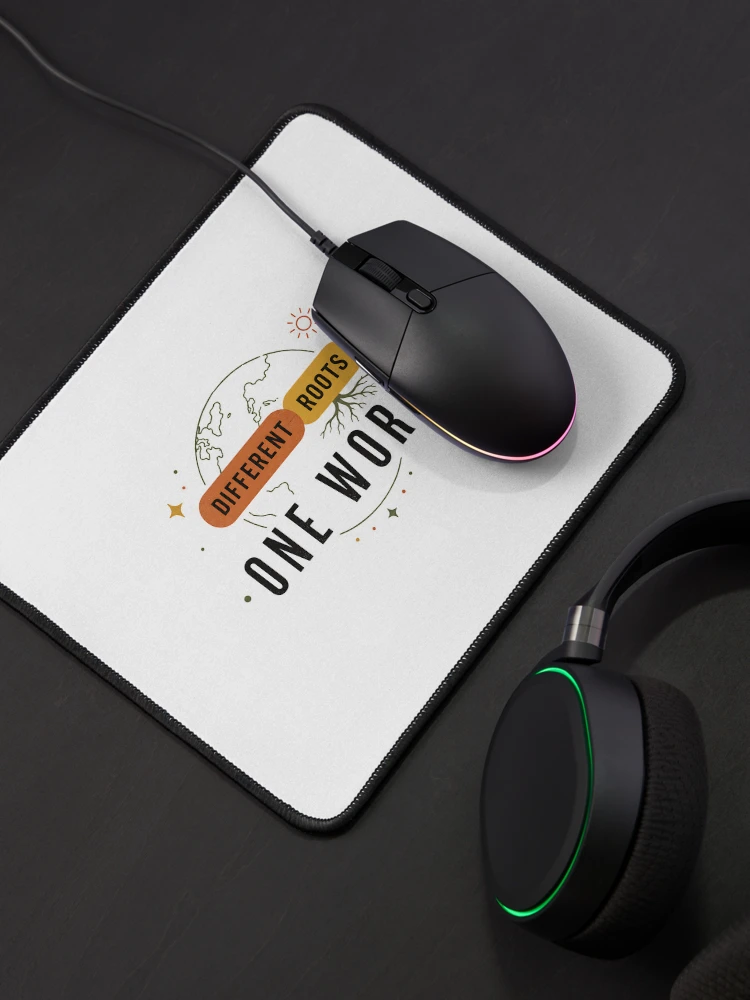 Thumbnail 4 of 5, Mouse Pad, Different Roots One World Unity Design designed and sold by SurrealSproutz.