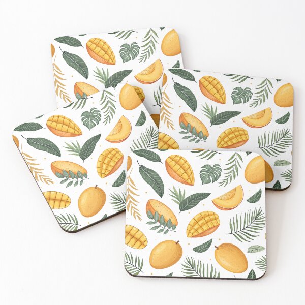 Item preview, Tropical Mango Botanical Seamless Pattern designed and sold by Angellacelin.