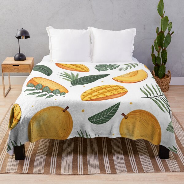 Aperçu de l'œuvre Motif botanique tropical mangue sans couture créée et vendue par Angellacelin.
