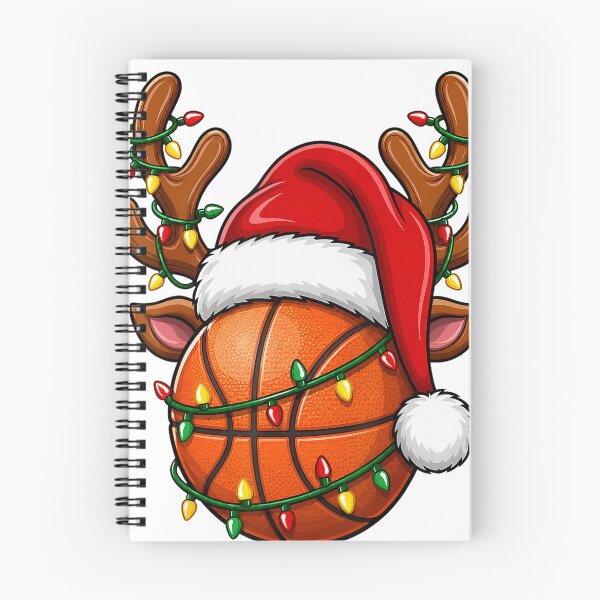 Item preview, Festive Lights Santa Hat Reindeer Basketball Christmas designed and sold by DR-STORE.