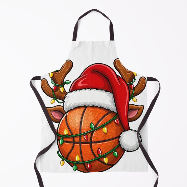 Item preview, Festive Lights Santa Hat Reindeer Basketball Christmas designed and sold by DR-STORE.