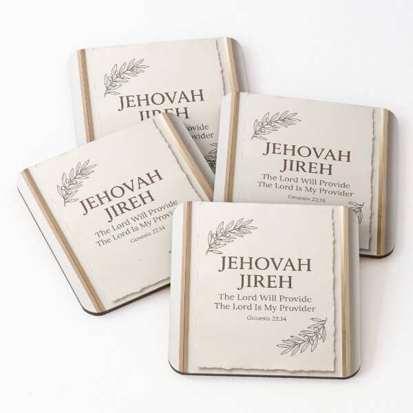 Item preview, Jehovah Jireh Genesis 22:14 - The Lord Will Provide Minimalist Wall Art designed and sold by KINGDOM GOLD STUDIO.