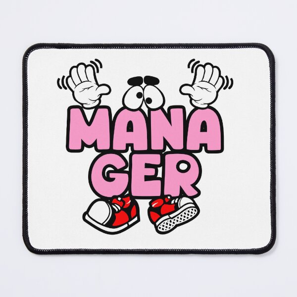 Item preview, MANAGER - WORK Cartoon Character Bold Retro designed and sold by NFTWords.