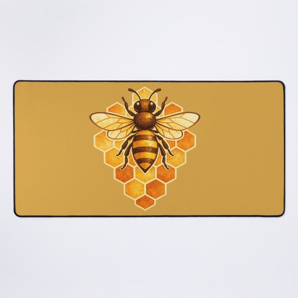Item preview, Mid-Century Scandinavian Honeybee Illustration – Retro Geometric Design designed and sold by MagicMakerPh.