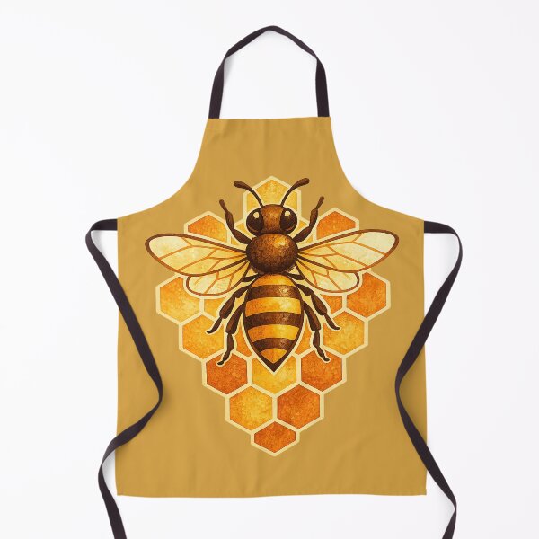 Item preview, Mid-Century Scandinavian Honeybee Illustration – Retro Geometric Design designed and sold by MagicMakerPh.