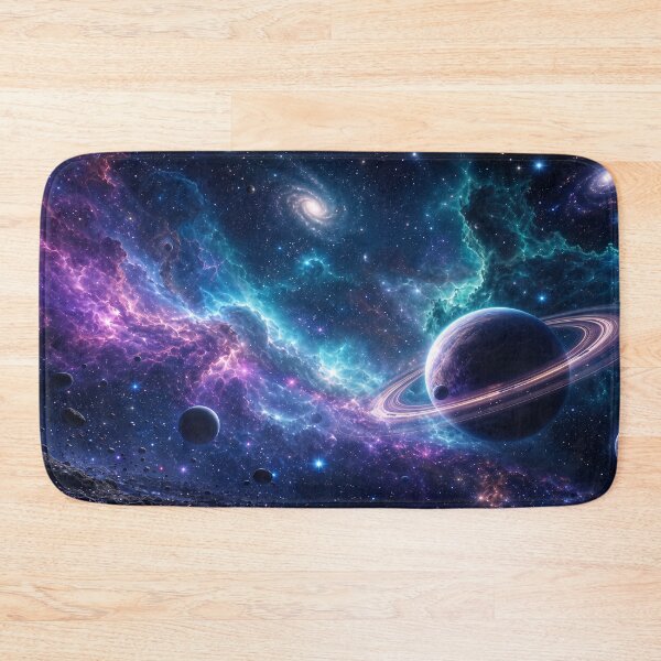 Item preview, Space Nebula Galaxy Planet Fantasy Desk Mat Design designed and sold by Art JSMY.