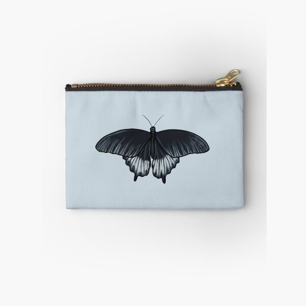 Item preview, Black Butterfly Illustration on light blue designed and sold by Ellen Wilberg.