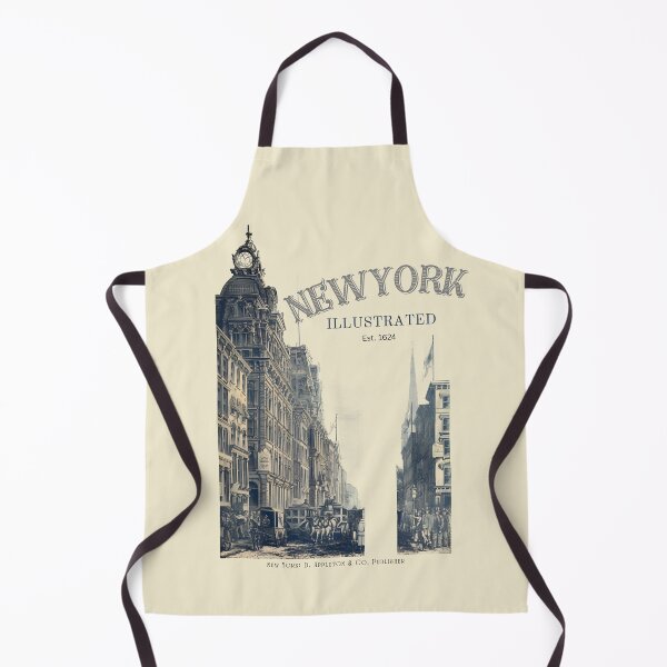 Item preview, New York Illustrated Vintage Cityscape designed and sold by MugsAndDuds.