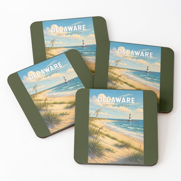 Item preview, Delaware Illustration Travel Art Vintage designed and sold by KrisSidDesigns.