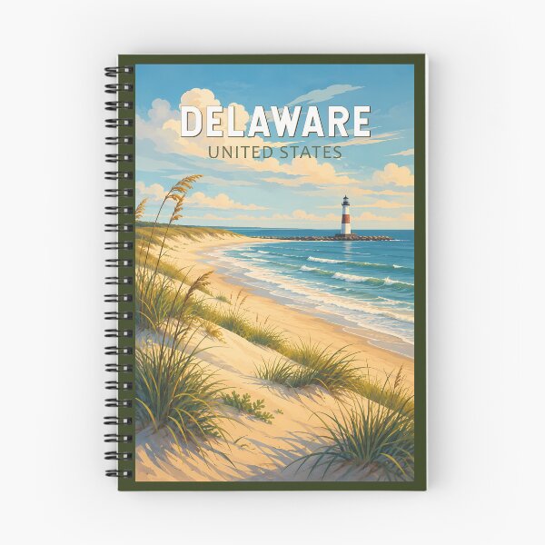 Item preview, Delaware Illustration Travel Art Vintage designed and sold by KrisSidDesigns.