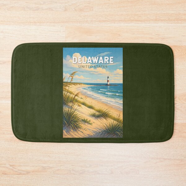 Item preview, Delaware Illustration Travel Art Vintage designed and sold by KrisSidDesigns.