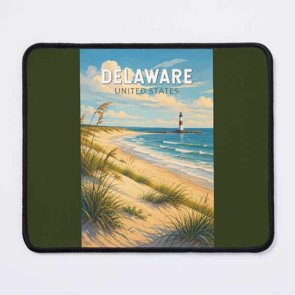Item preview, Delaware Illustration Travel Art Vintage designed and sold by KrisSidDesigns.
