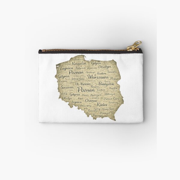 Item preview, Poland Map Made of City Names designed and sold by JMDG Studio.