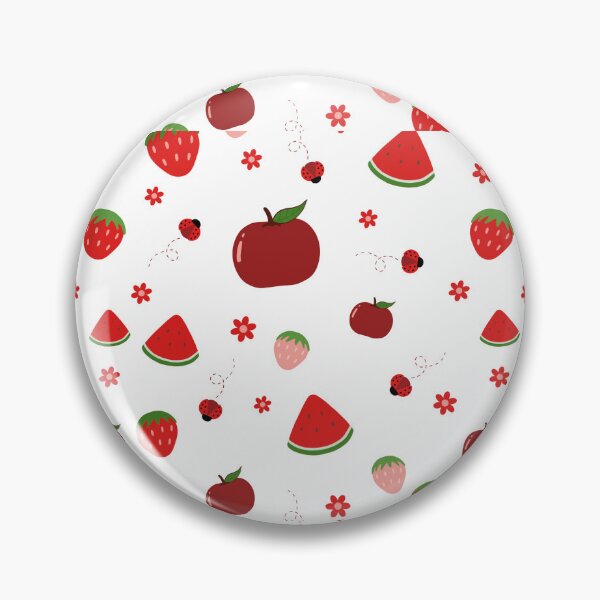 Item preview, Cute Fruit Pattern - Strawberry, Apple, Watermelon & Ladybugs Aesthetic. designed and sold by KalaPXL.