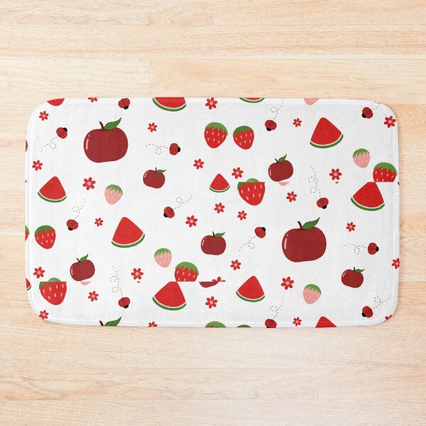 Item preview, Cute Fruit Pattern - Strawberry, Apple, Watermelon & Ladybugs Aesthetic. designed and sold by KalaPXL.