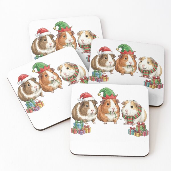 Artikelvorschau, Niedliche Weihnachtsmeerschweinchen entworfen und verkauft von Blush Meadow Trading Co.