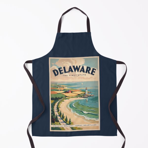 Item preview, Delaware Lighthouse Illustration Travel Art Vintage designed and sold by KrisSidDesigns.