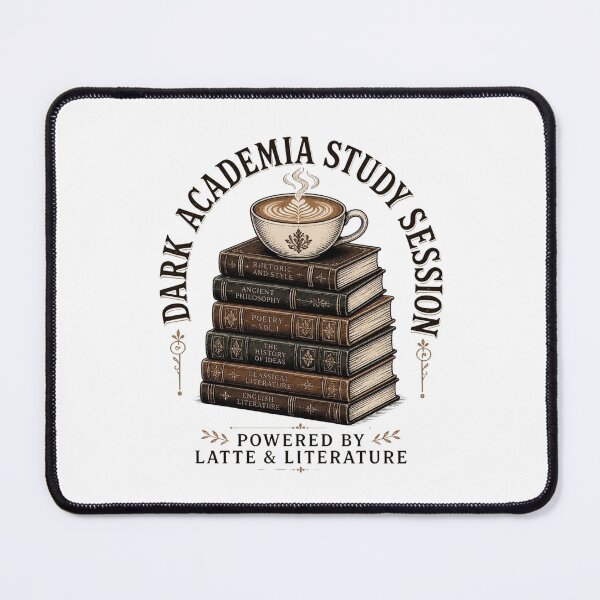 Item preview, Dark Academia Study Session Latte Aesthetic designed and sold by Coffread.