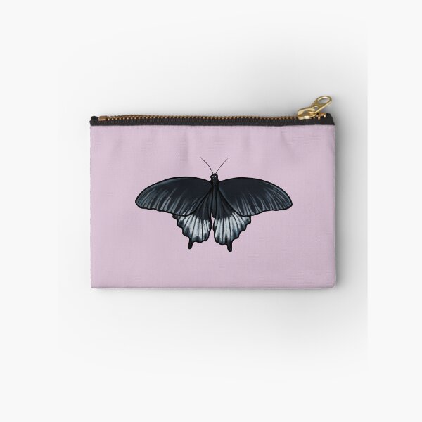 Item preview, Black Butterfly Illustration on mauve designed and sold by Ellen Wilberg.