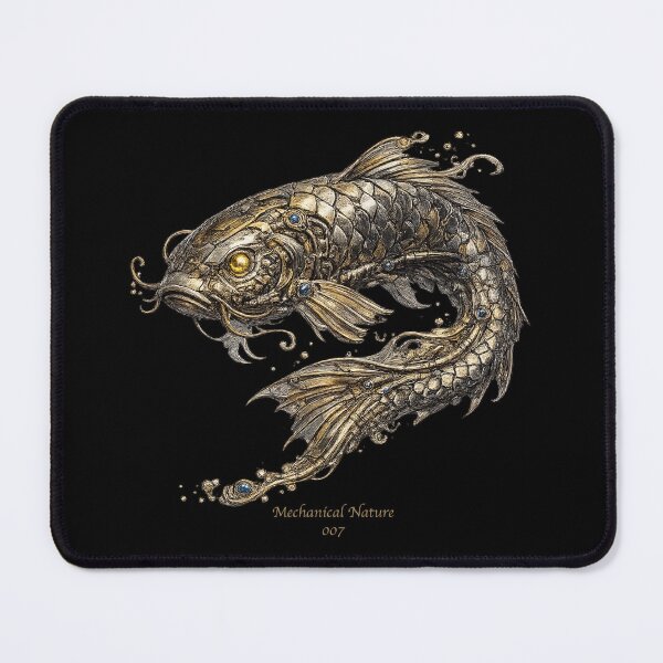 Item preview, Mechanical Nature 007 – Cybernetic Koi Fish | Biomechanical Koi | Futuristic Mechanical Japanese Art designed and sold by getpressedshirt.