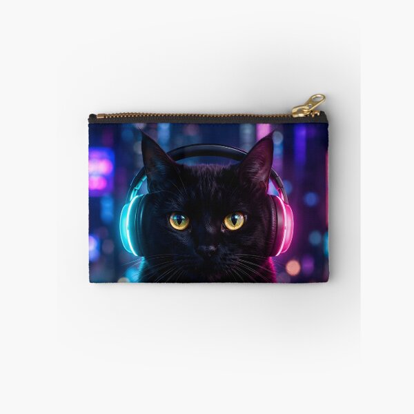 Item preview, Neon Synthwave Gamer Cat Art designed and sold by Moodprint5.