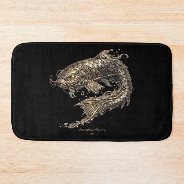 Item preview, Mechanical Nature 007 – Cybernetic Koi Fish | Biomechanical Koi | Futuristic Mechanical Japanese Art designed and sold by getpressedshirt.