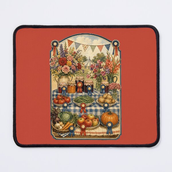 Item preview, Vintage Country Fair Illustration – Retro Prize Preserves Design Art designed and sold by MagicMakerPh.