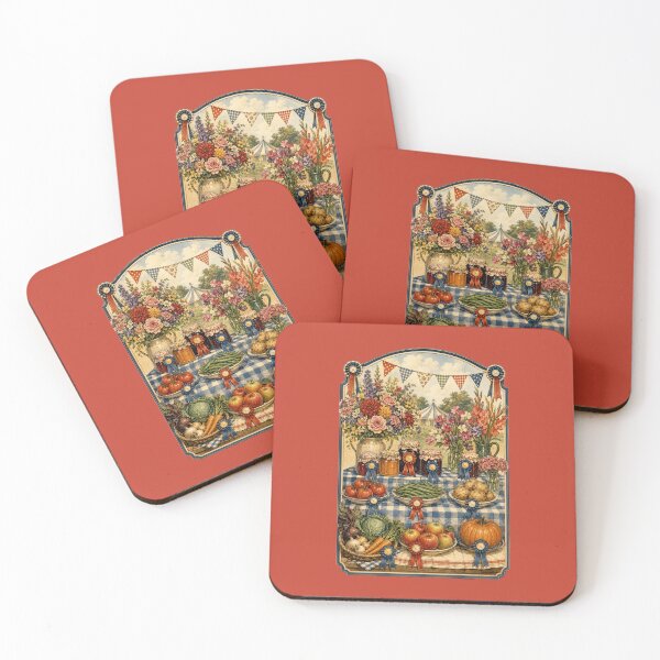 Item preview, Vintage Country Fair Illustration – Retro Prize Preserves Design Art designed and sold by MagicMakerPh.