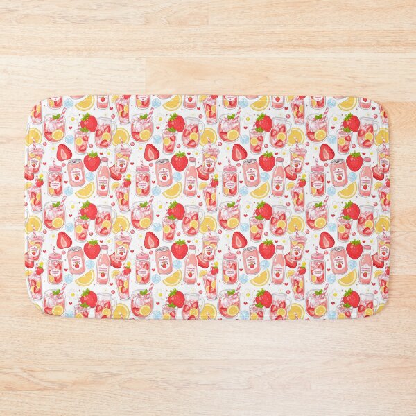 Item preview, Cute Strawberry Lemonade Seamless  designed and sold by KJackArtwork.