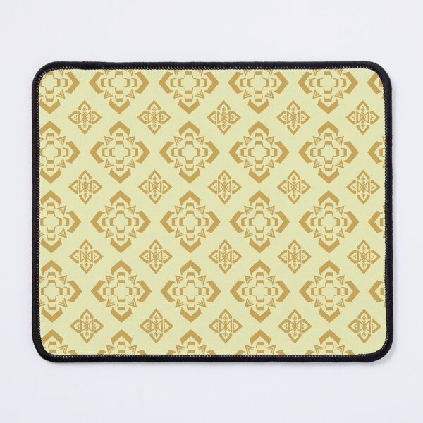 Item preview, Thai Geometric Star Seamless Pattern Gold Green Traditional Thai Temple Motif Luxury Fabric Design designed and sold by KOPatternCo.