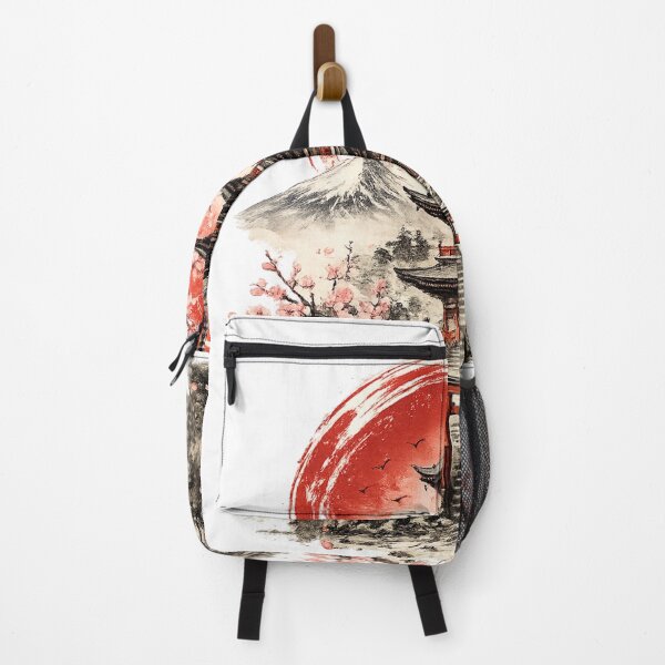 Item preview, Japanese Temple – Sakura & Mount Fuji designed and sold by oatsupspace.