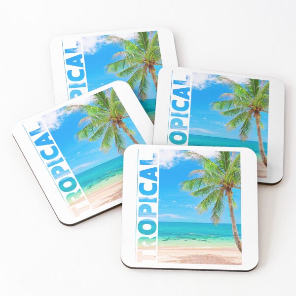 Item preview, Tropical Beach Paradise Summer Typography Artwork designed and sold by     Fatma Creates.