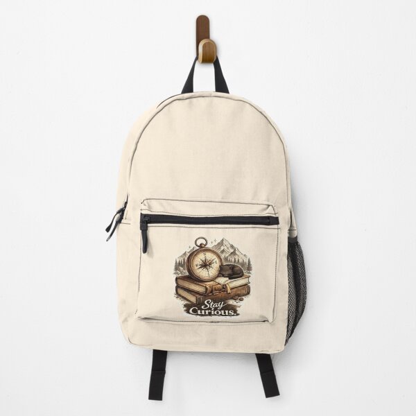 Item preview, Stay Curious Compass Book Sticker | Adventure & Explorer Minimalist Design designed and sold by MUSA'S.