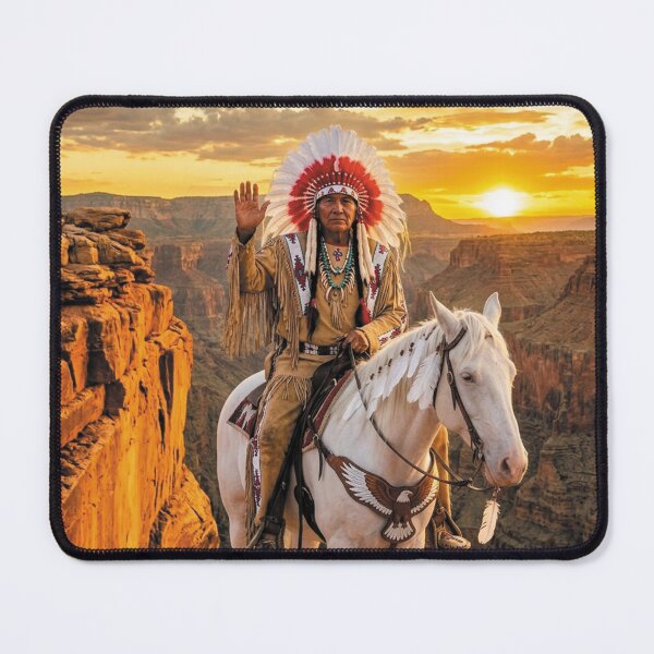 Item preview, Native American Chief - Háu Greeting Art designed and sold by ART-OF-ORION.