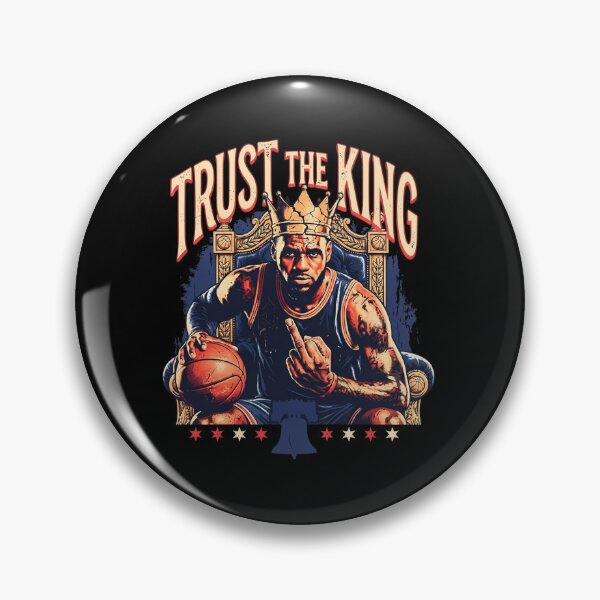 Item preview, LeBron Trust The King Middle Finger Graphic designed and sold by DannieLettering.