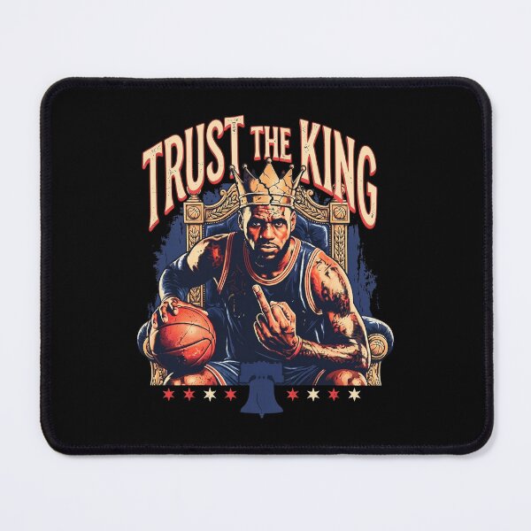 Item preview, LeBron Trust The King Middle Finger Graphic designed and sold by DannieLettering.
