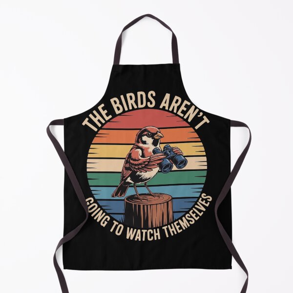 Item preview, Funny Bird Watcher Gift - The Birds Aren't Going to Watch Themselves Retro Sunset designed and sold by BobaTeeStore.