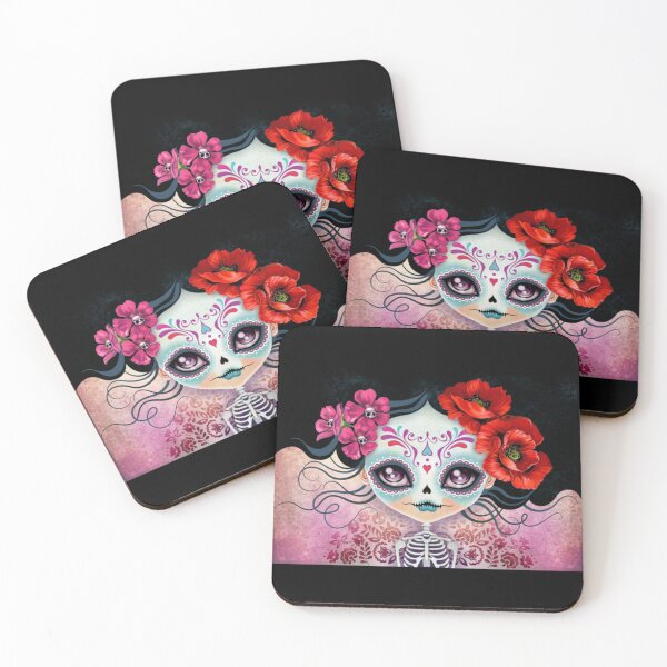 Item preview, Amelia Calavera Sugar Skull designed and sold by Doce Caos Criativo.