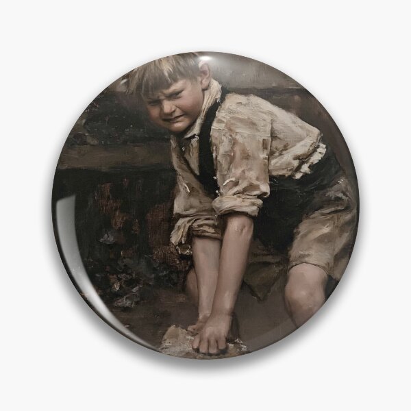 Item preview, Young Boy Lifting Heavy Stone designed and sold by lautir.