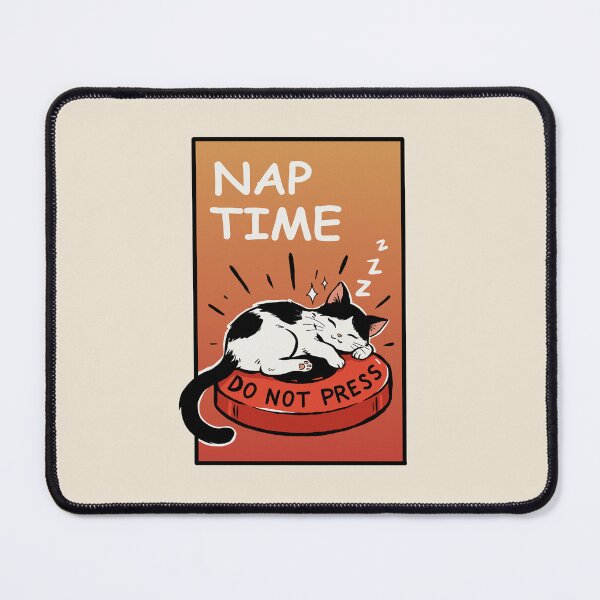 Item preview, Nap Time Cat Emergency Button designed and sold by SakuraHaven.