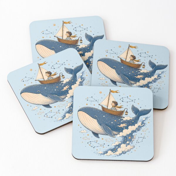 Item preview, Celestial Whale and Sailboat Storybook Adventure designed and sold by VIVID COLORS CLUB.