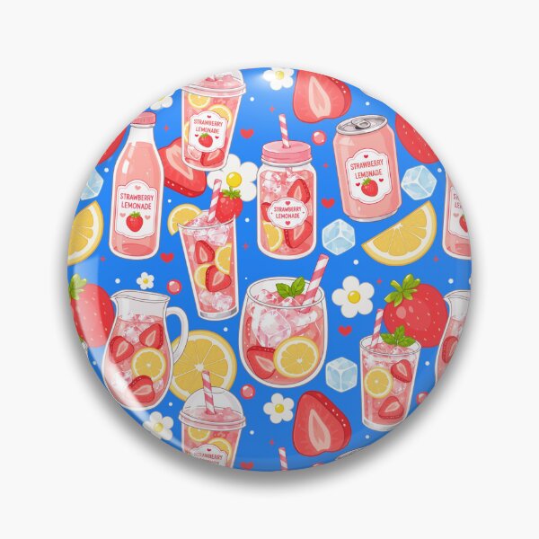 Item preview, Cute Strawberry Lemonade Seamless  designed and sold by KJackArtwork.