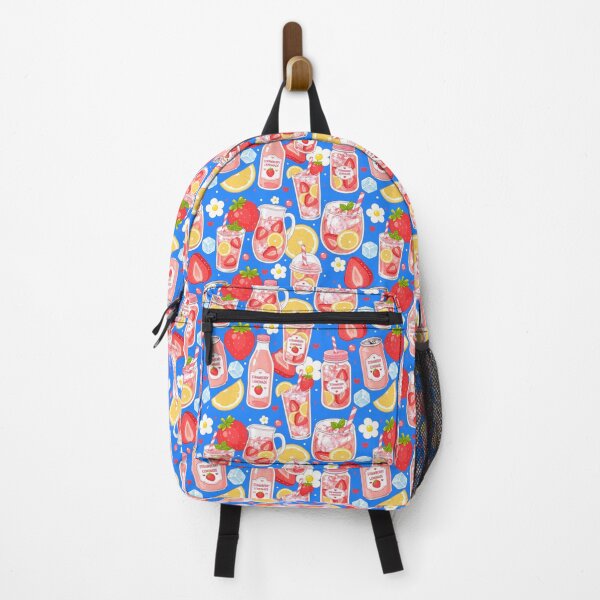 Item preview, Cute Strawberry Lemonade Seamless designed and sold by KJackArtwork.