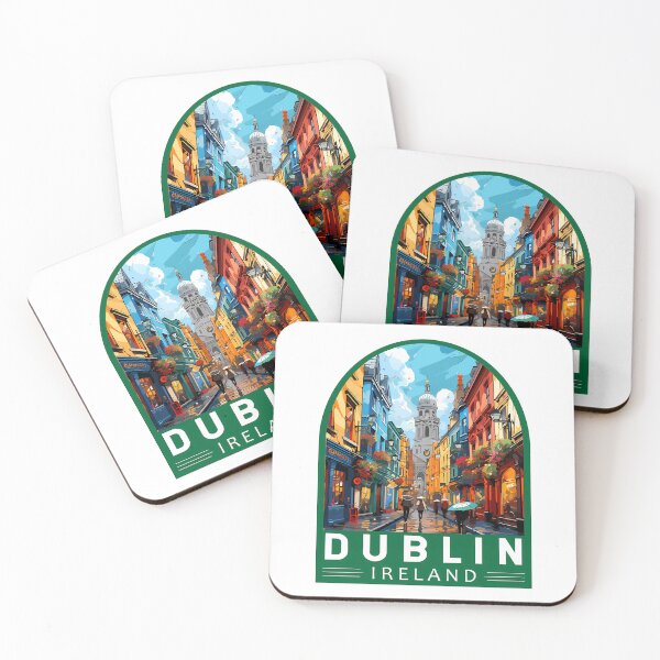 Item preview, Dublin Ireland Travel Art Emblem designed and sold by xjahwjgihi.