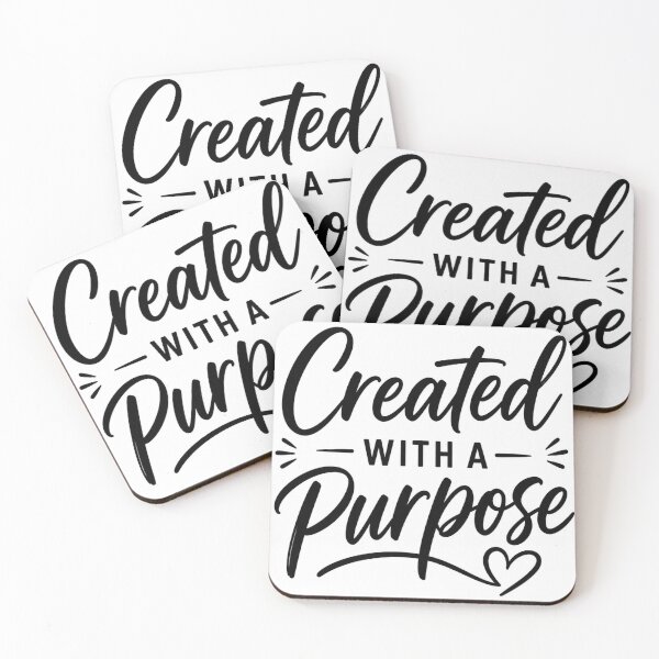 Item preview, Created with a Purpose Christian Inspirational Typography designed and sold by DigishopArte ⭐⭐⭐⭐⭐.