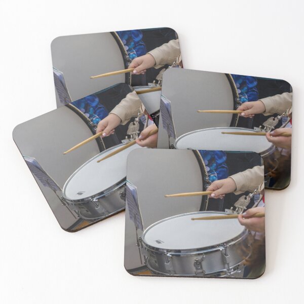 Item preview, Close-Up Of Snare Drum And Drummers Playing In A Marching Band Performance With Drumsticks designed and sold by Nmallia.