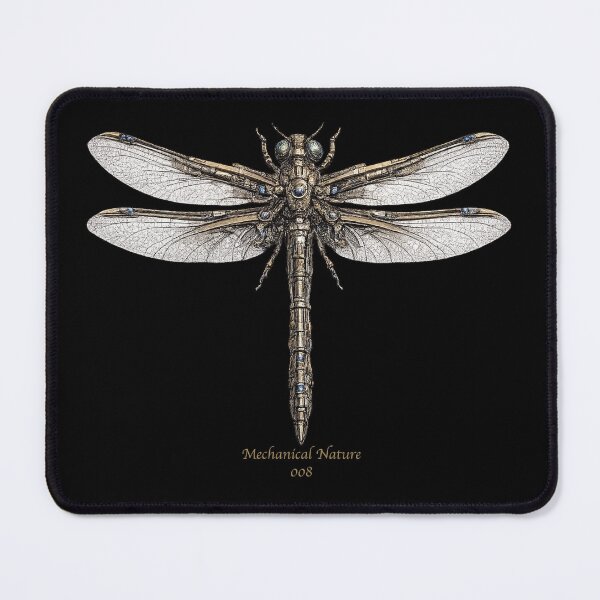 Item preview, Mechanical Nature 008 – Cybernetic Dragonfly | Biomechanical Dragonfly | Futuristic Mechanical Insect Art designed and sold by getpressedshirt.