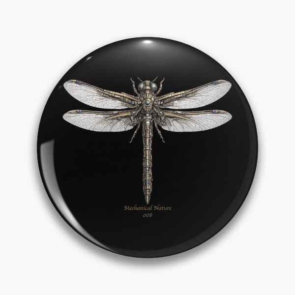 Item preview, Mechanical Nature 008 – Cybernetic Dragonfly | Biomechanical Dragonfly | Futuristic Mechanical Insect Art designed and sold by getpressedshirt.