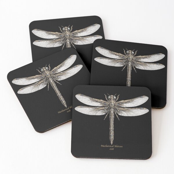 Item preview, Mechanical Nature 008 – Cybernetic Dragonfly | Biomechanical Dragonfly | Futuristic Mechanical Insect Art designed and sold by getpressedshirt.