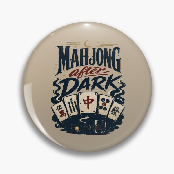 Item preview, Mahjong Social Club Retro Tile Game Design designed and sold by JansenGS.